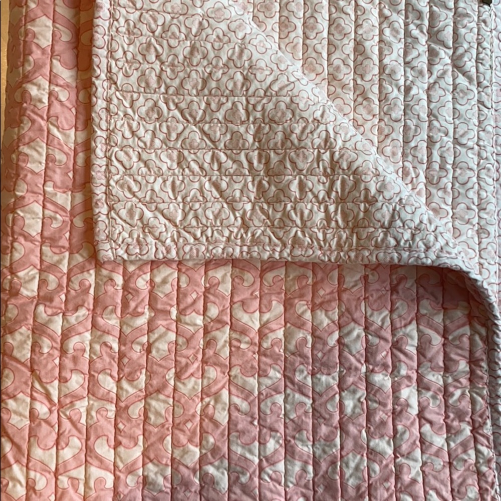 Dwell Studios Childrens Blanket PlayMat Pink White - Picture 2 of 9